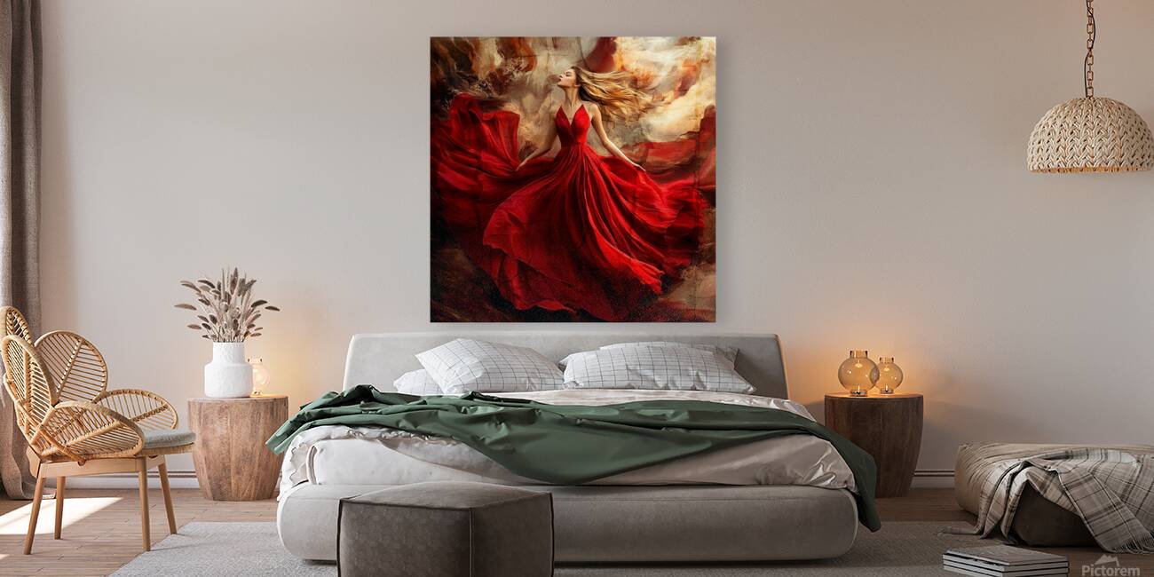 Draped in Fire Reproduction