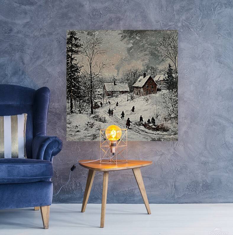 Frozen Village Comes to Life Reproduction