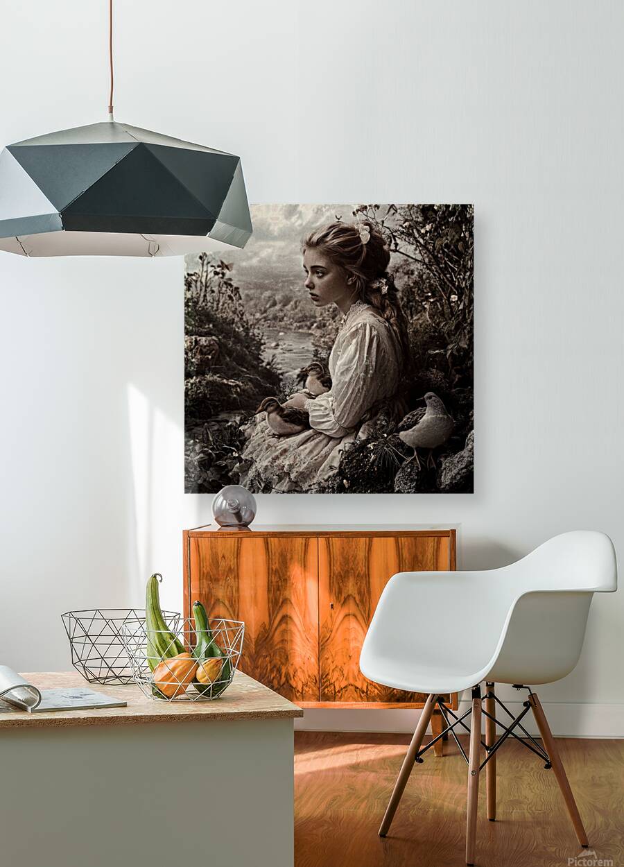 The Girl Who Spoke to Birds Reproduction