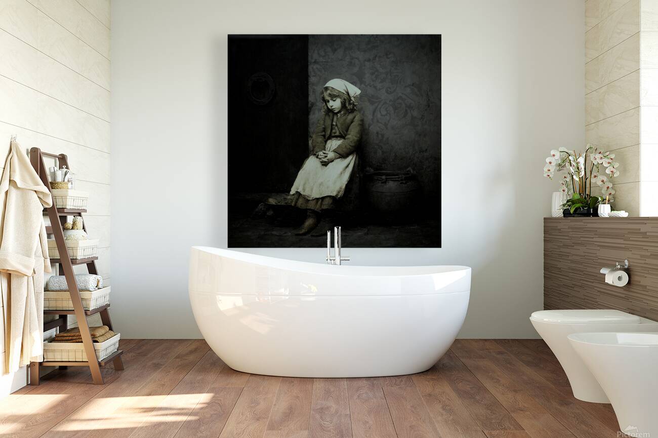 The Girl by the Wall Reproduction