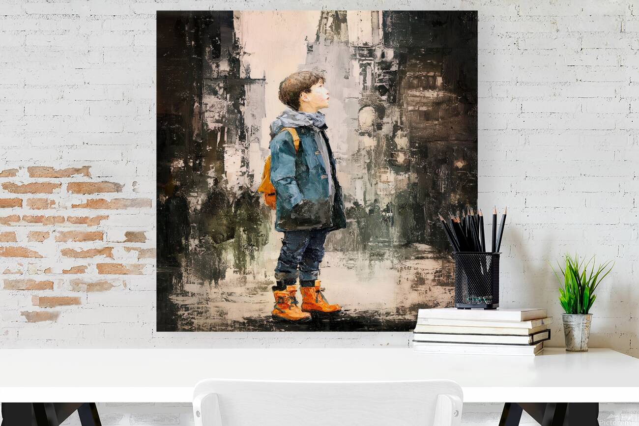 In Orange Boots Reproduction