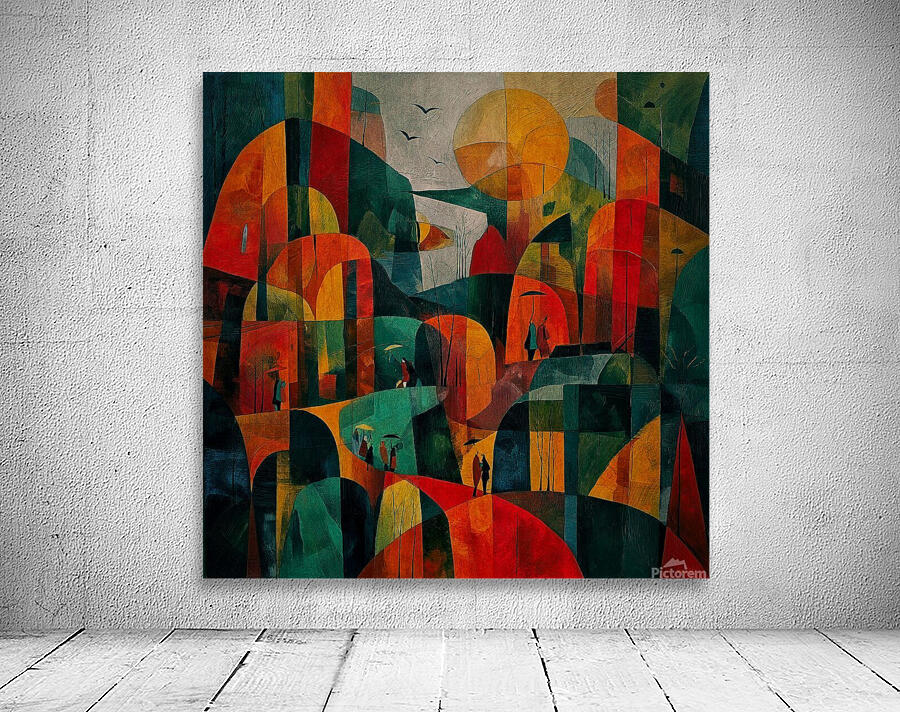 Dance of Umbrellas Wall Preview