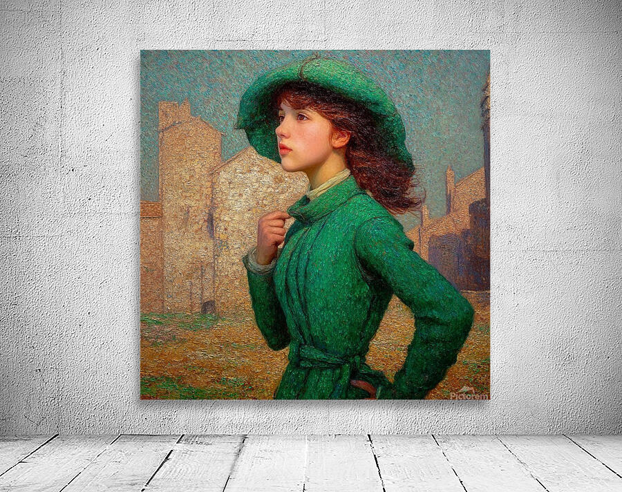 A Portrait in Green Wall Preview