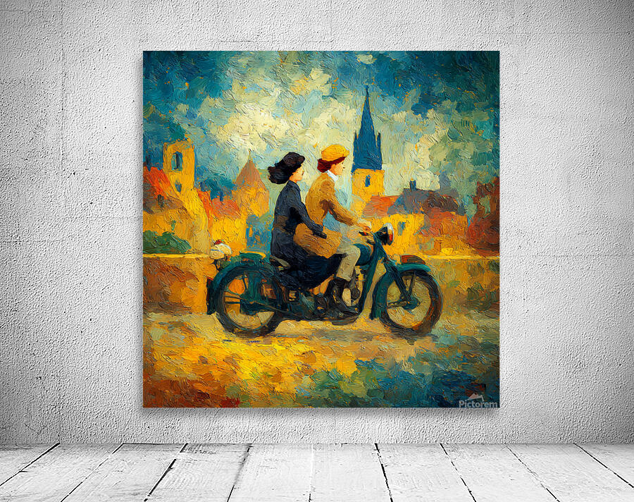 The Blue Motorcycle Wall Preview