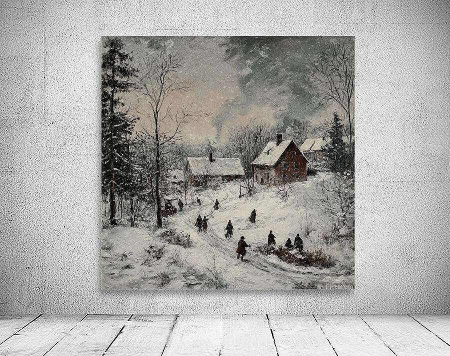 Frozen Village Comes to Life Wall Preview