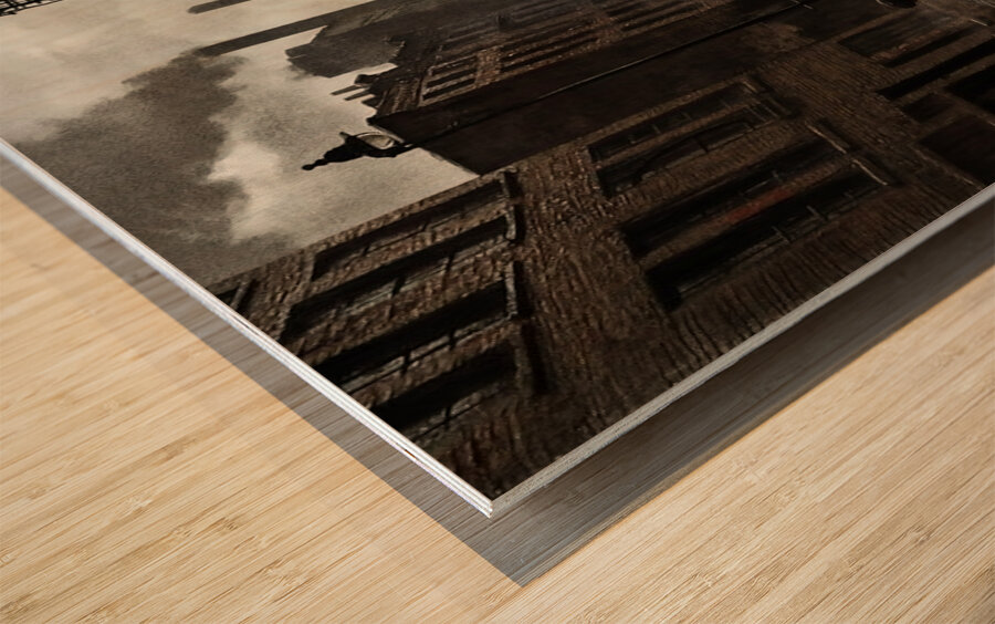 Children of the Smokestack Wood print