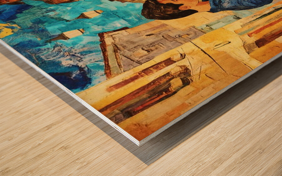 Beneath the Lanterns Wood print