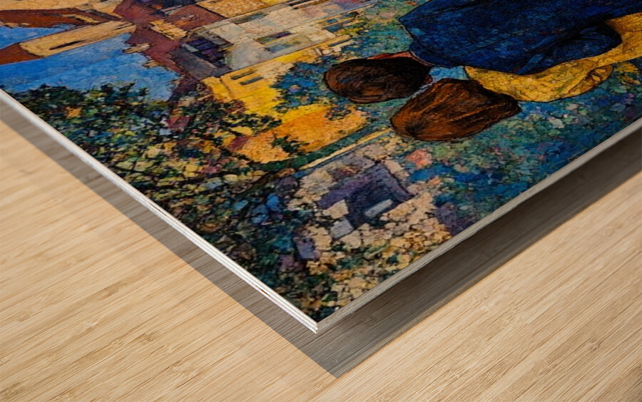 Mystic Town Wood print