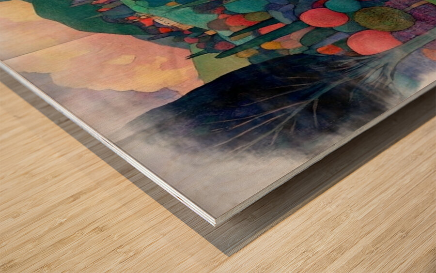 Mystic Drive Wood print