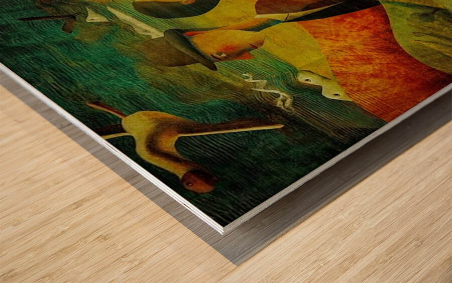 Melancholy in Full Color Wood print