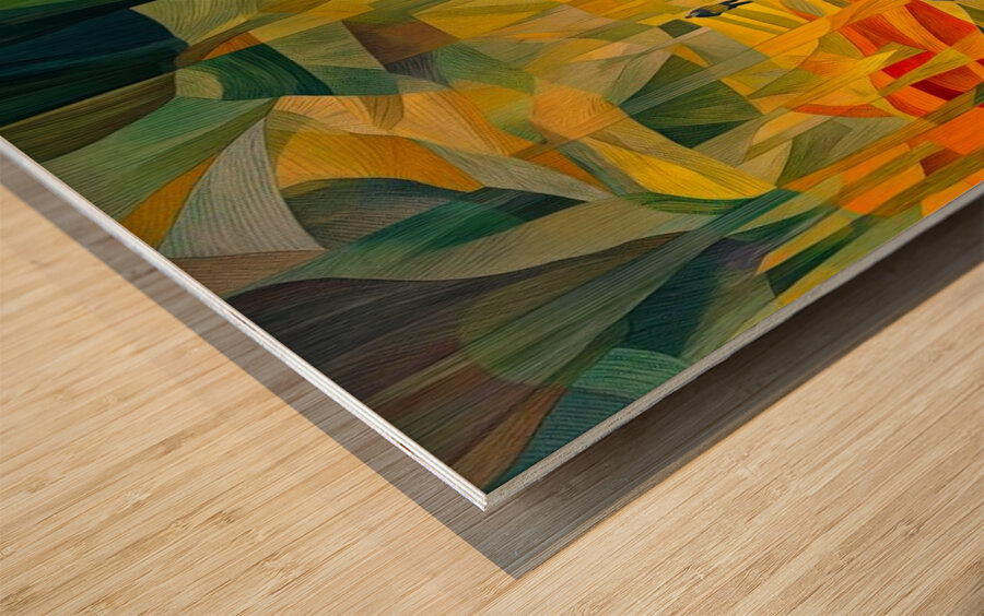 Painted Scenes Wood print