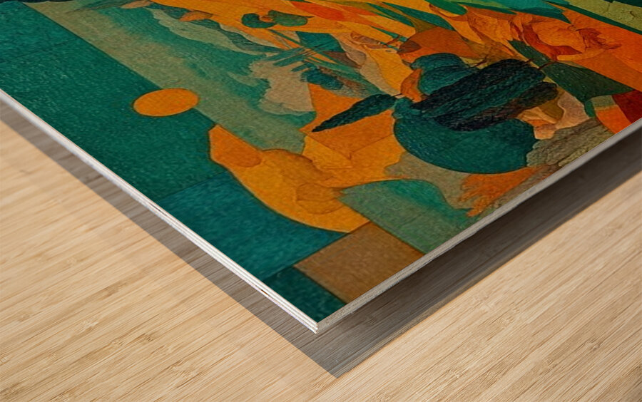 Beneath a Turquoise Sky Wood print