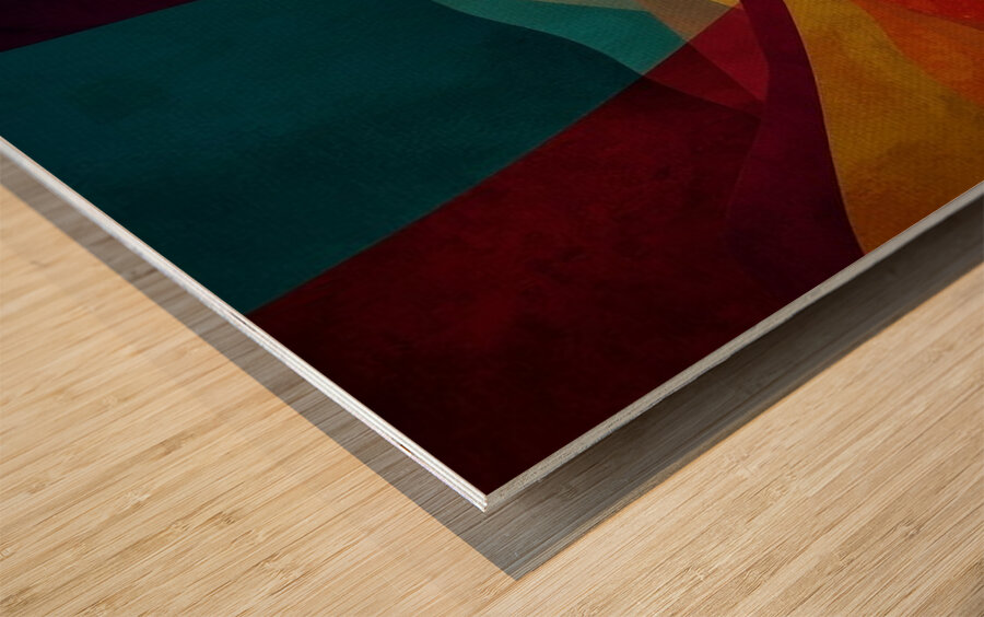 Through a Shattered Dream Wood print