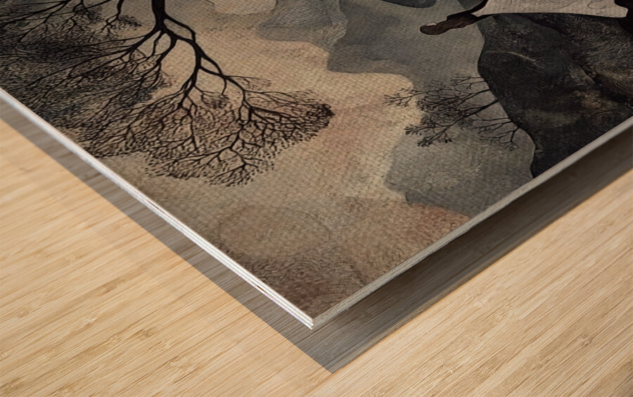 Mystical Journey Wood print