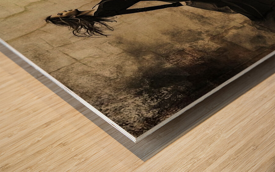 Dancer in the Dust Wood print