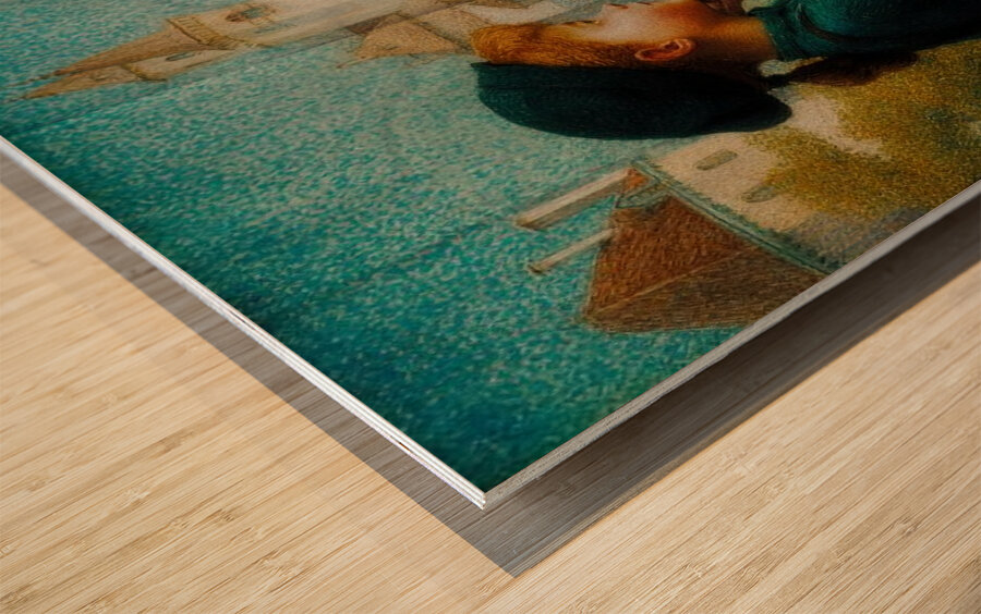 Through Her Eyes a Painted City Wood print