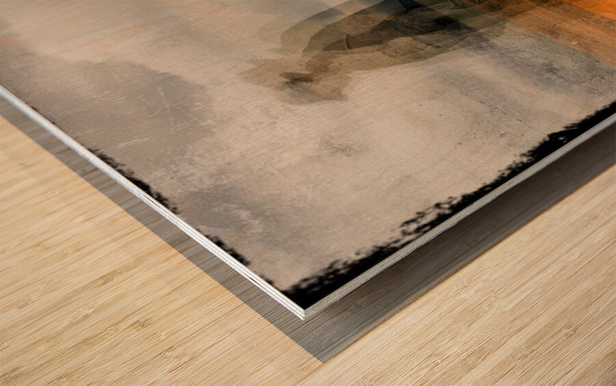 Where Time Walks Wood print