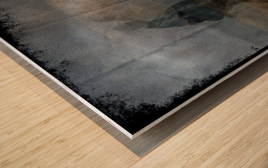 Fading Footsteps Wood print