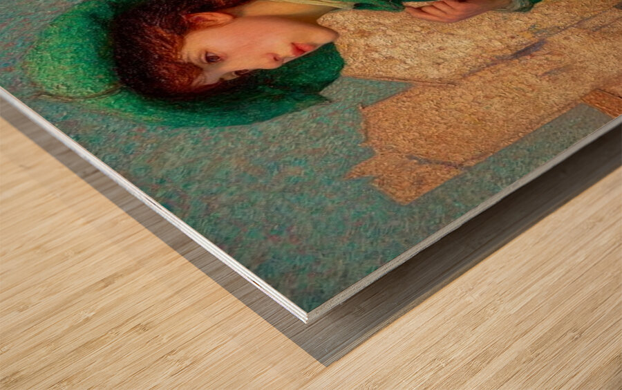 A Portrait in Green Wood print