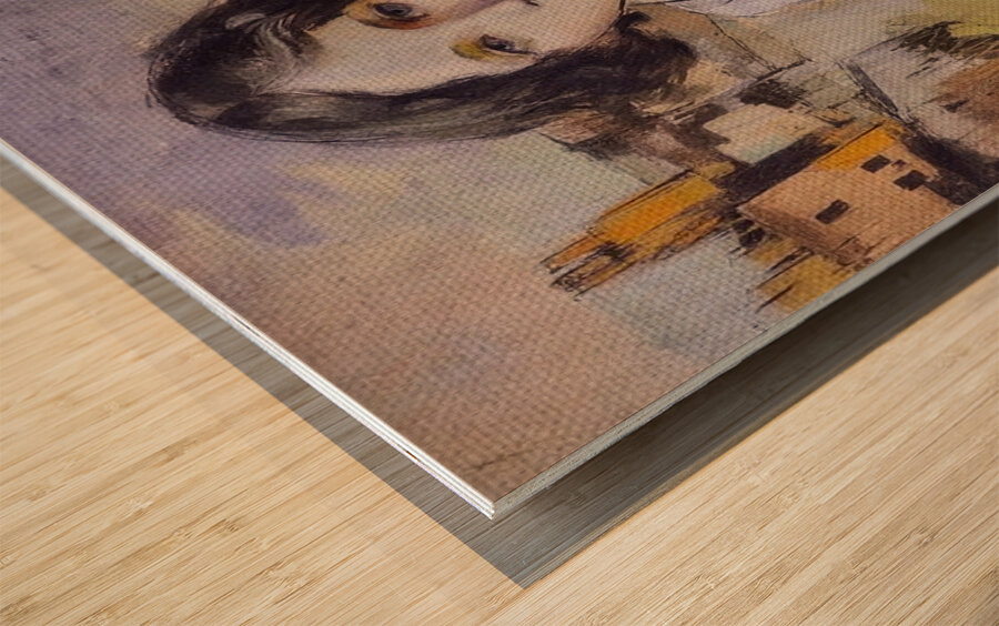 Portrait of a Quiet Hour Wood print