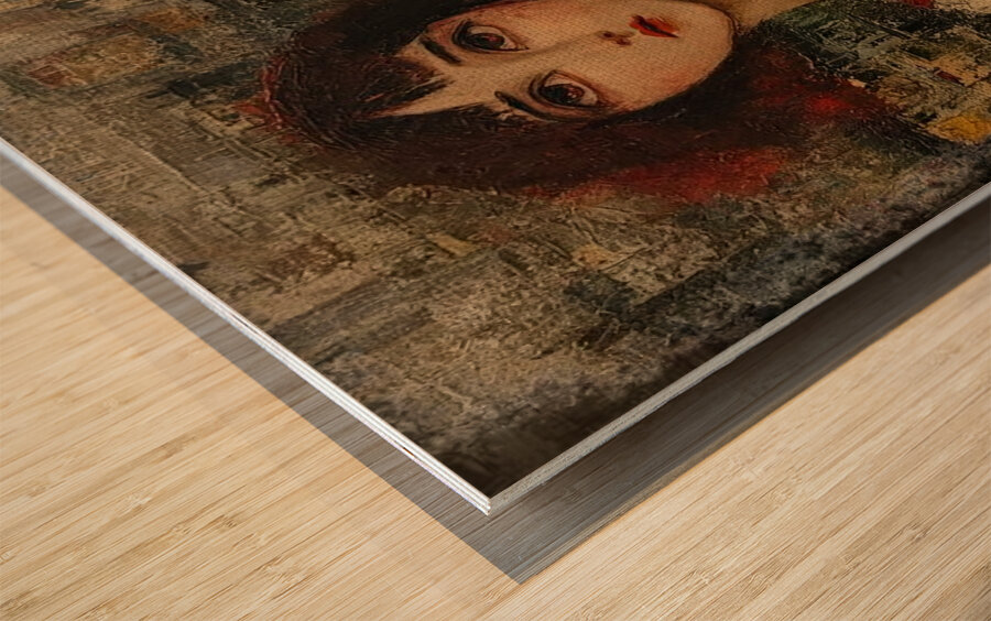 Among Ghost Towers Wood print