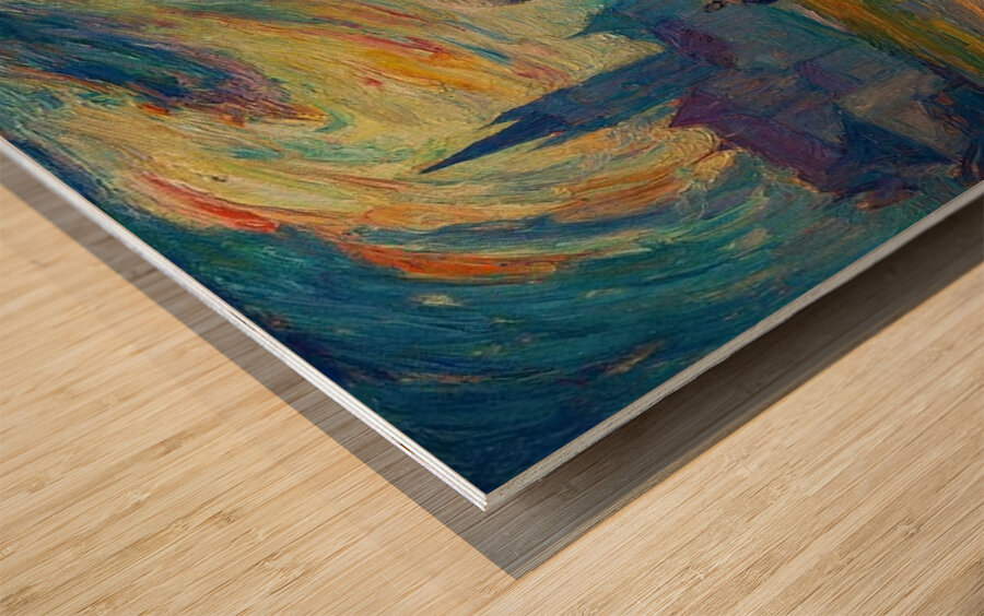 On Painted Roads Wood print