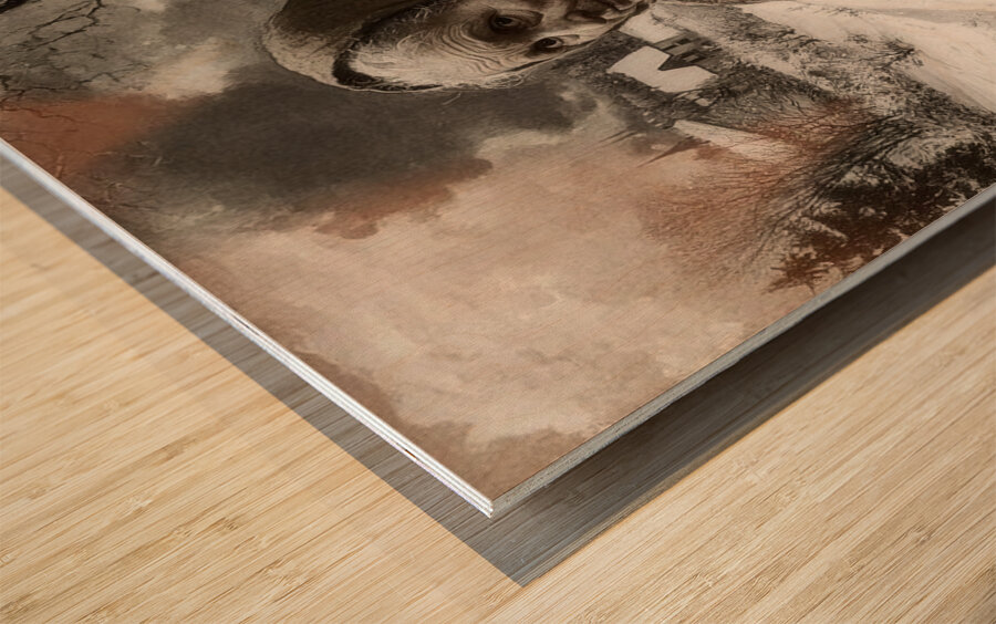 The Last Path Home Wood print