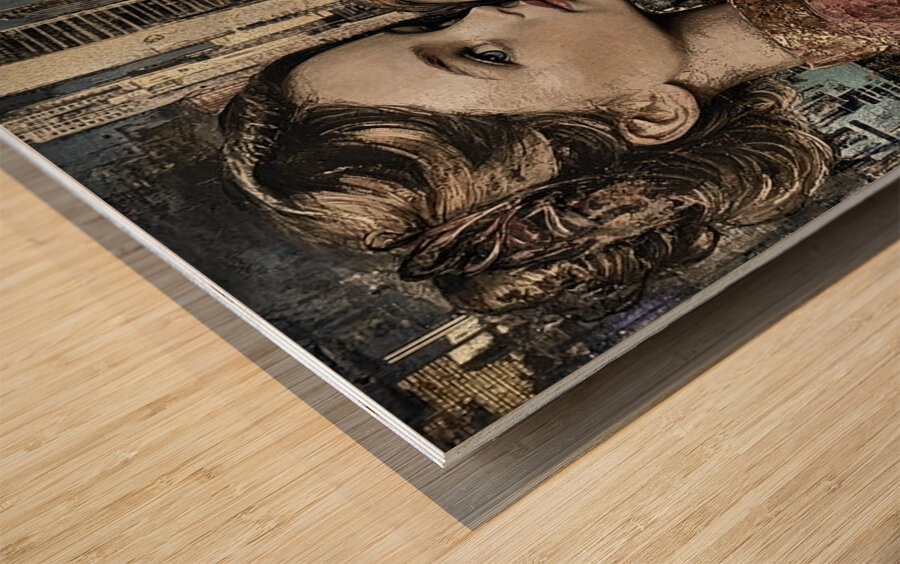 City Sisters Wood print