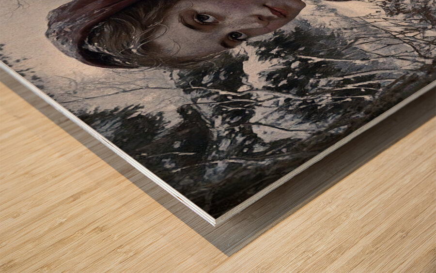 Daughter of the Pines Wood print