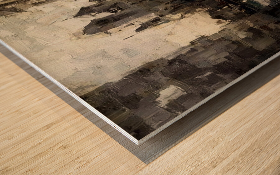 We Were Both Young Wood print