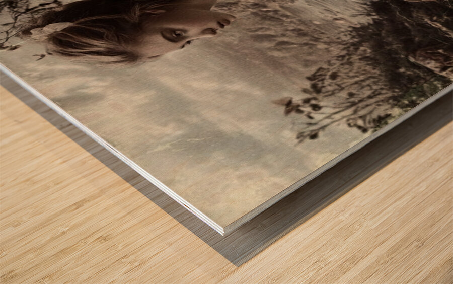 The Girl Who Spoke to Birds Wood print