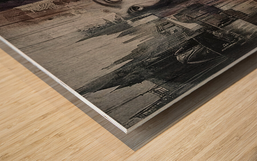 Fragments Wood print