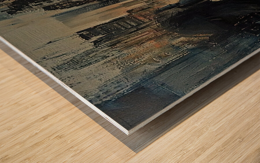 Silhouettes of Us Wood print