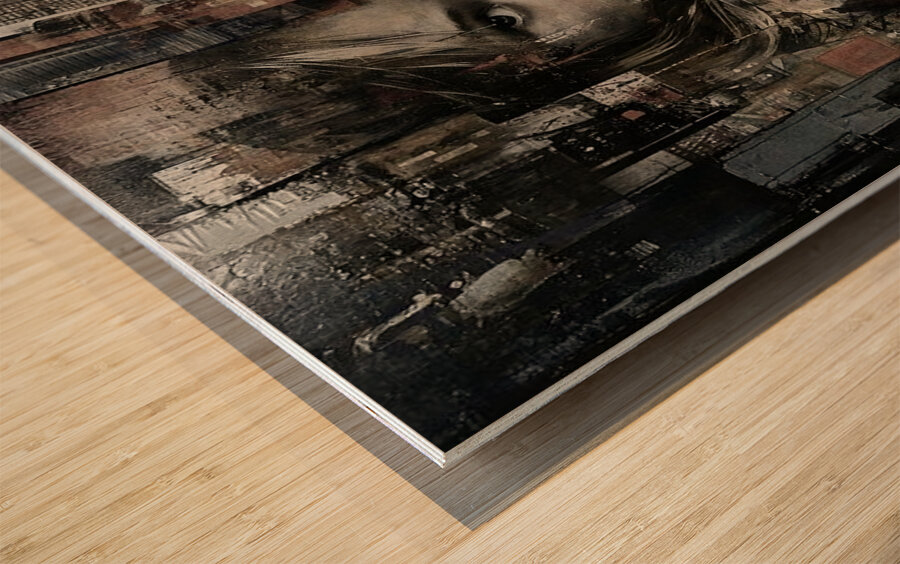 Haunting Bloom Wood print