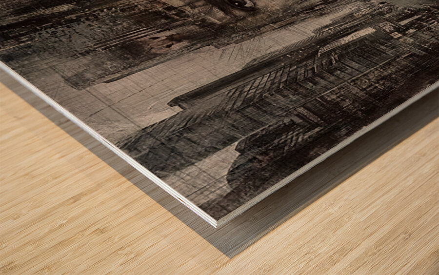 Darkness Is a Memory Wood print