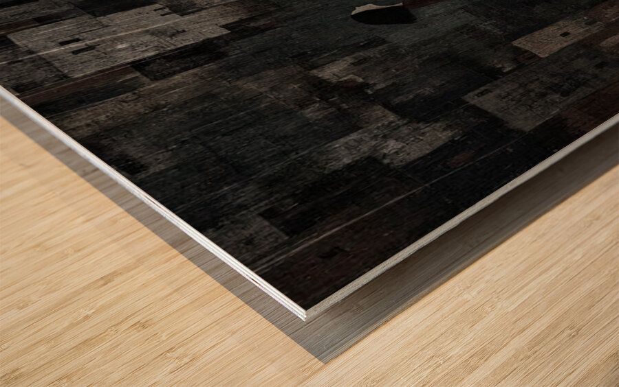 Between the Cracks Wood print