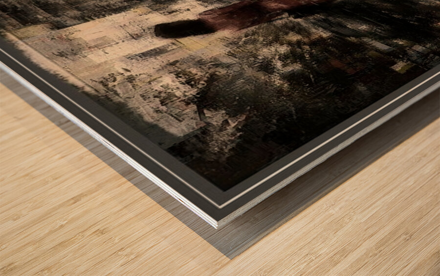 Crosswalk Silence Wood print