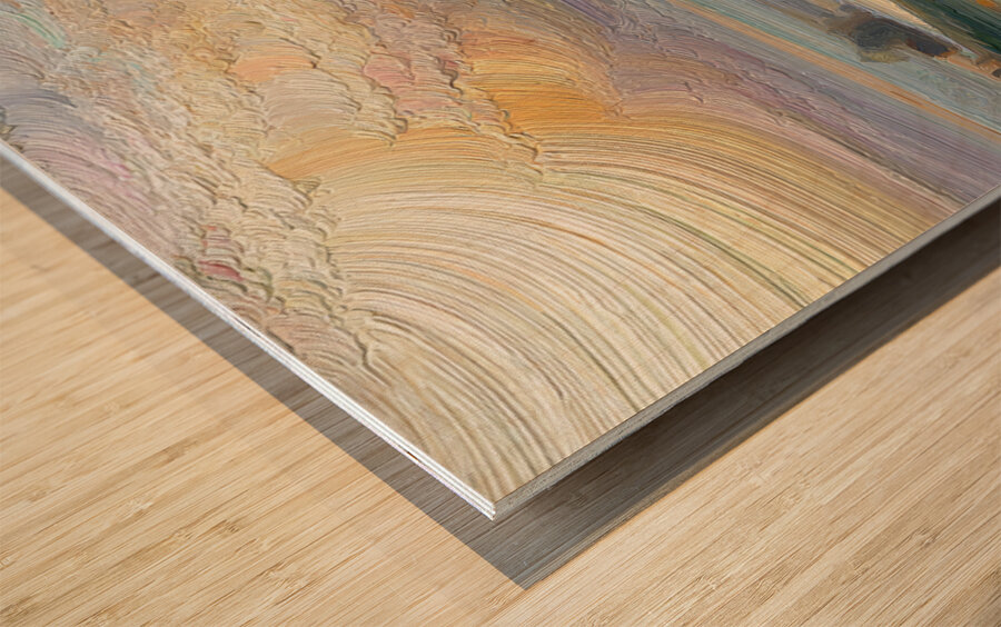 Beneath Painted Skies Wood print