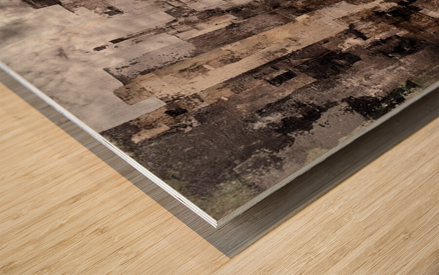 Urban Fade Wood print