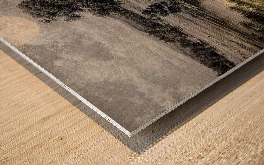 When Time Was Gentle Wood print