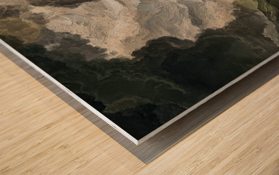 The Listening Pines Wood print