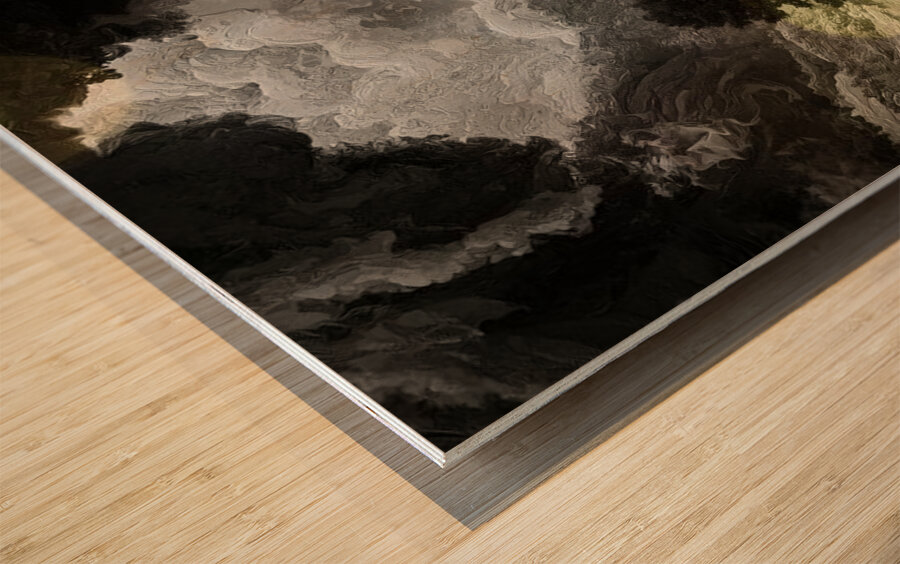 Past the Pines Wood print