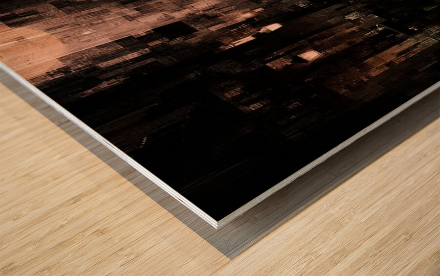 Lantern Pathways Wood print