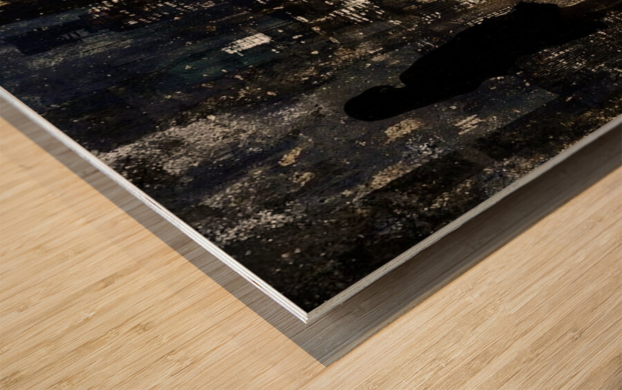 Where the Lights Begin Wood print