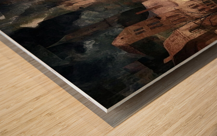 Fractured Horizons Wood print