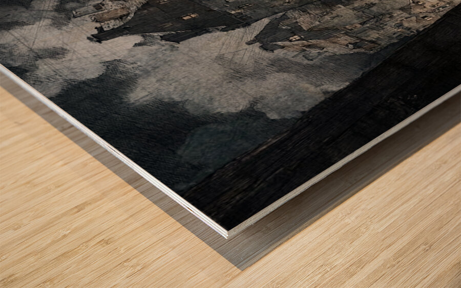 The Hollow City Wood print