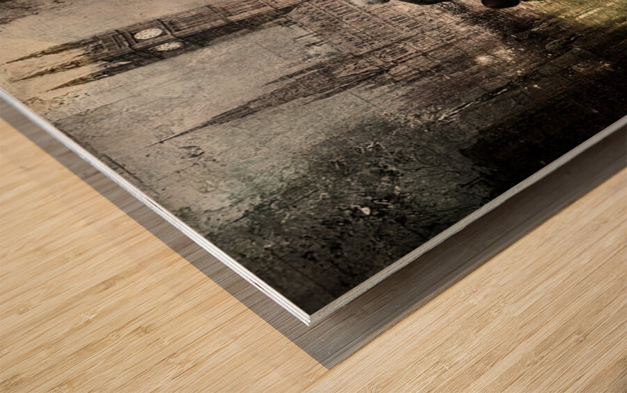 Beneath the Clocktower Wood print