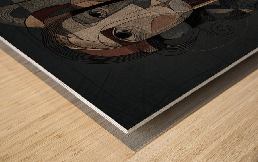 The Geometry of Memory Wood print