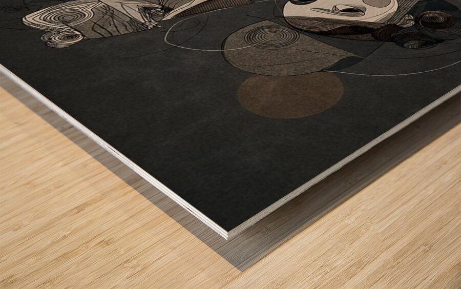 Unspoken Gravity Wood print