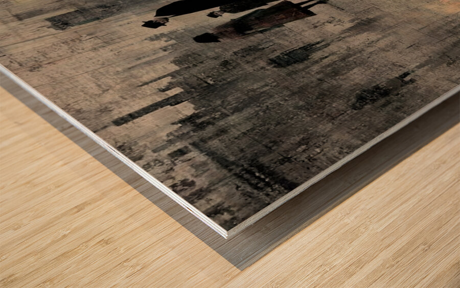 The Silence Between Wood print